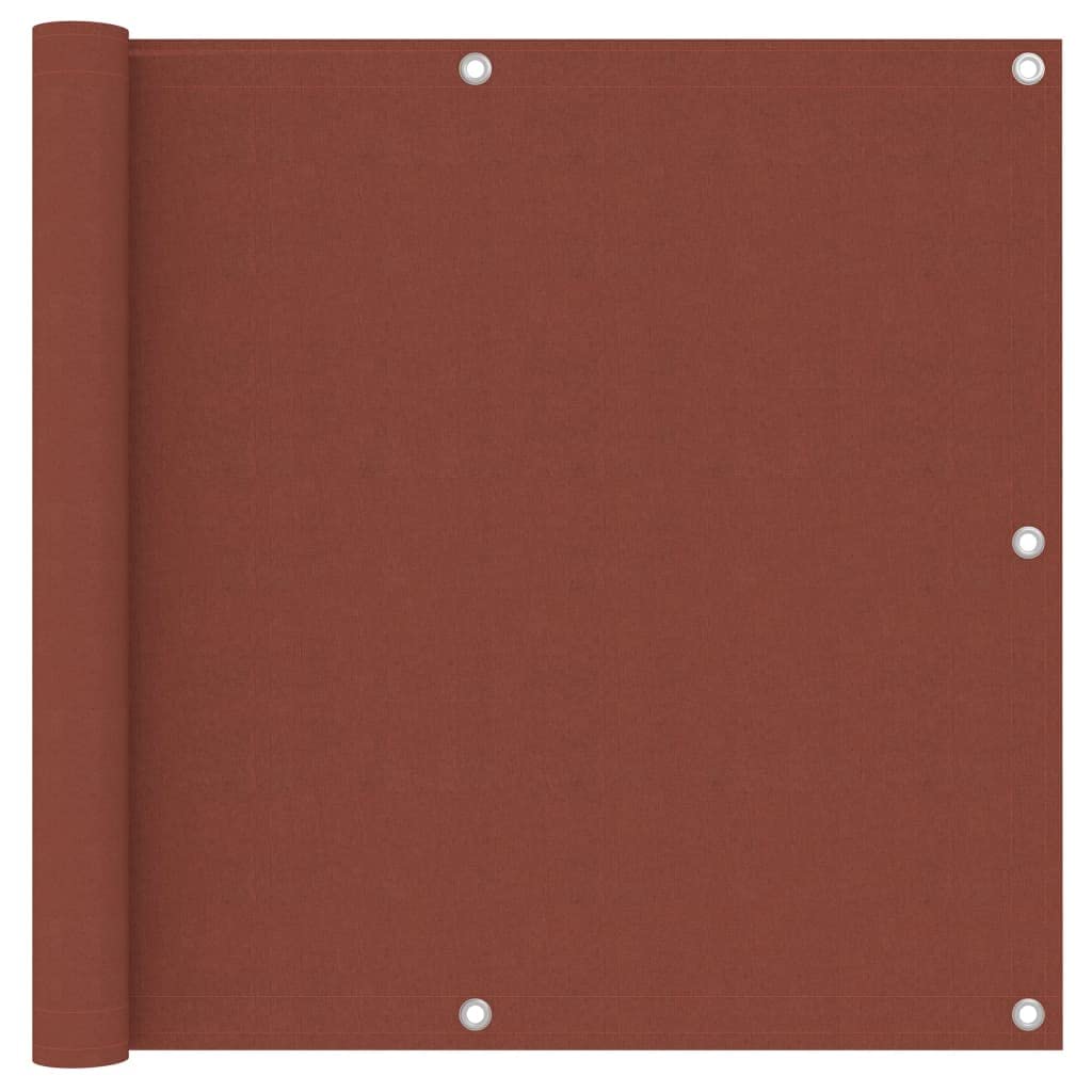vidaXL Balcony Screen Balcony PrIvacy Protective Fence Garden Outdoor Screen Wall Privacy Fencing Panel Terracotta 90x300 cm Oxford Fabric