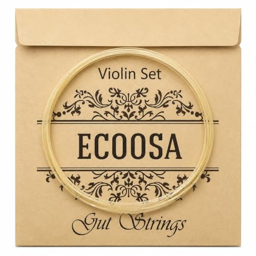 Gut Ecoosa Violin String Set, EADG, 4-Pack, 70-78-86-110 Gauge
