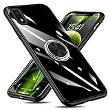 Galaxy A20 ケース SC-02M SCV46 カバー リング付き クリア ギャラクシー A20 ケース 耐衝撃 スタンド機能 透明 TPU 車載ホルダー対応 落下防止 防塵 薄型 軽量 一体型 変形防止 サムスン カバー 黒 W-YXZH-22-07