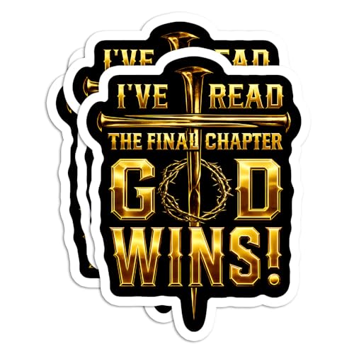 (3Pcs) 3 Inch I've Read The Final Chapter God Wins