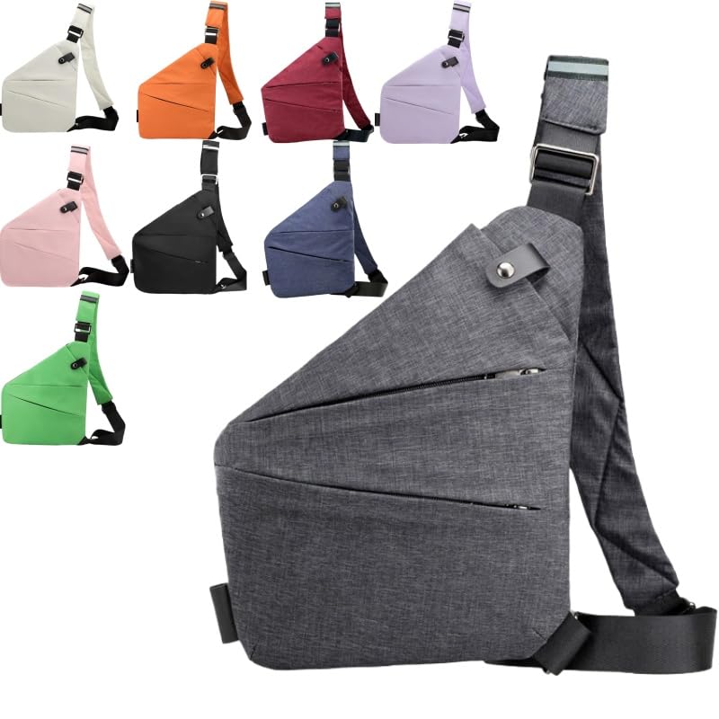 Sac bandoulière anti-vol Farvello Antivol Léger Imperméable, Simple, Grande Capacité pour Hommes et Femmes