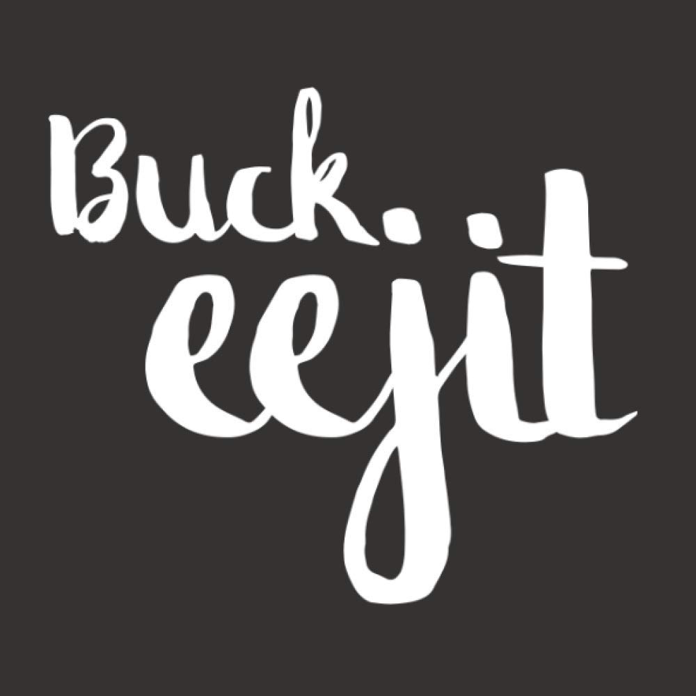 BUCK EEJIT: Northern Irish notebook with Northern Irish saying on the cover and journal paper inside