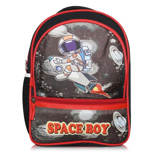 Image of Stylbase Cartoon Printed School Bag for Boys and Girls | Waterproof Backpack Bag for Travelling Sports | Kids Bag Ideal for UKG Nursery 1st Class | School Bags for 5 7 Years 15 Inches
