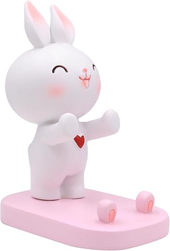 Miniatura 41 de Lindo conejo teléfono móvil soporte animal Smartphone escritorio soporte para todos los teléfonos móviles Bunny teléfono soporte escritorio