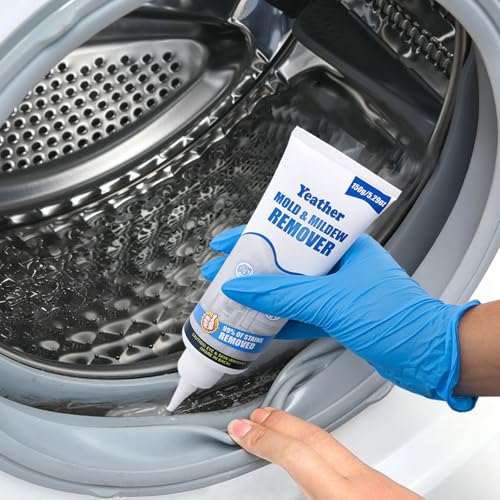 Yeather 300g (2x150g) Mold Magic Remover Gel for Washing Machine Cleaner - Refrigerator Strips Tile Grout Kitchens Showers Bathrooms Cleaner