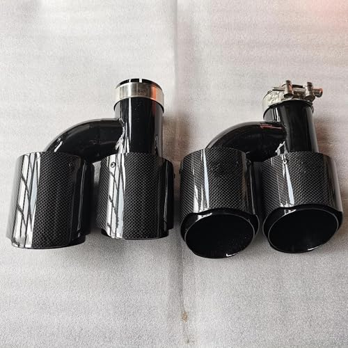 Silenciador escape universal tipo H con doble cola trasera de acero inoxidable 2