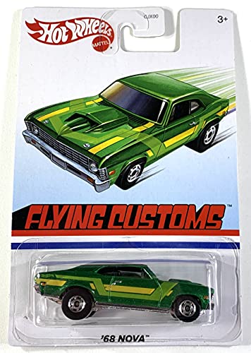 Hot Wheels Flying Customs, '68 Nova Verde miniatura 1