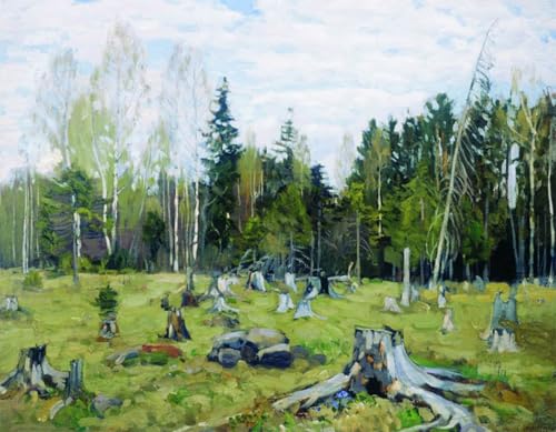 Impression tableaux peinture sur toile haute définition art Stanislav Zhukovsky