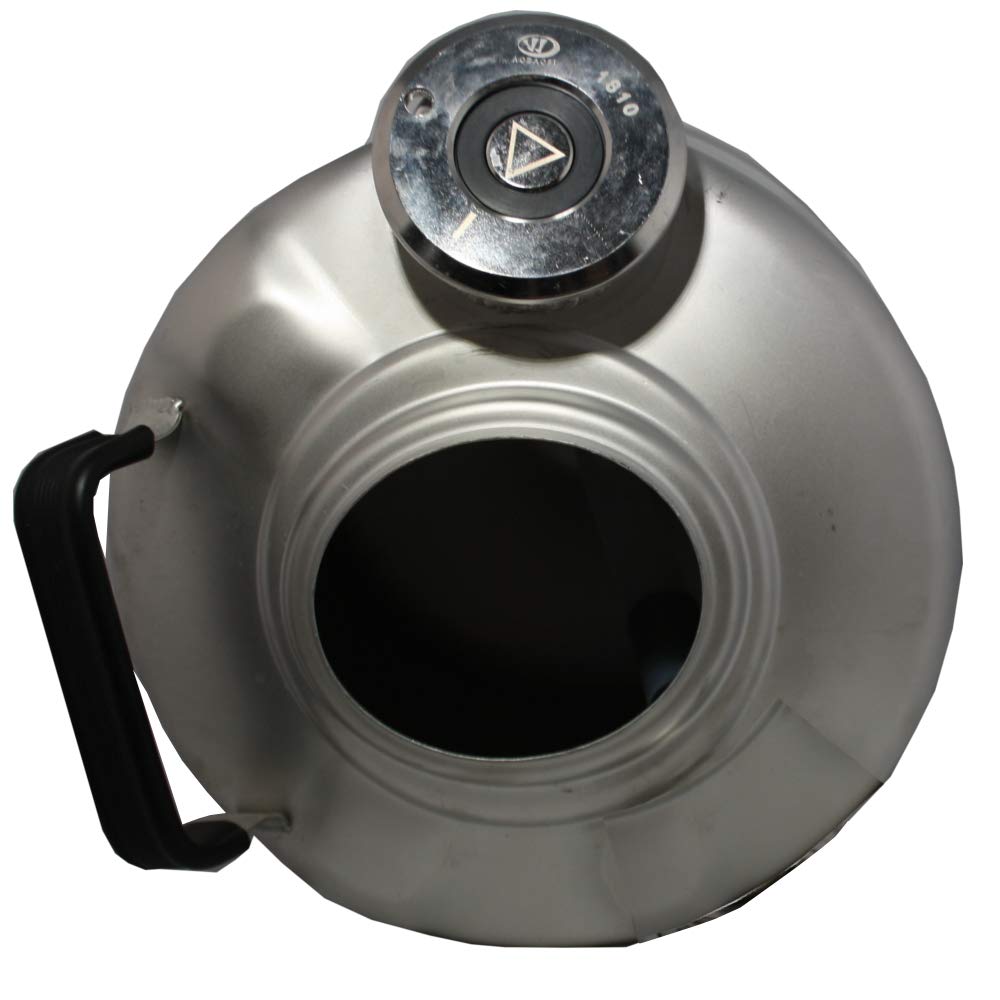 Reinigungsbehälter aus Edelstahl 10l mit Flachfitting (A) z.B. für Bit, Krombacher