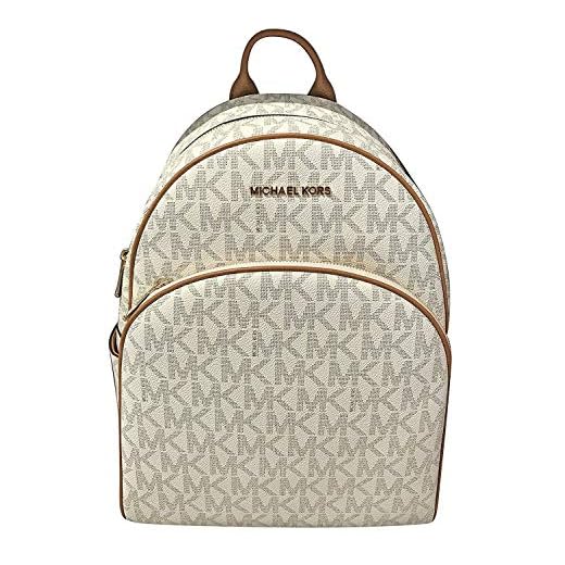 MICHAEL Michael Kors Abbey Jet Set Large Leather Backpack (Vanilla)