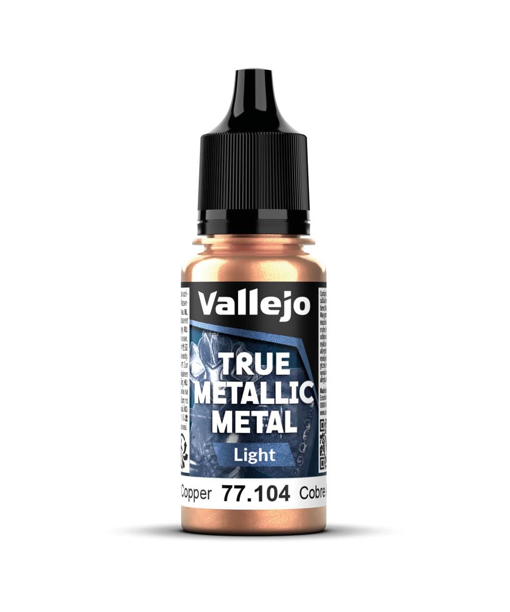 Vallejo True Metallic Paint 18ml - Forged Red, Gloss Finish, Ideal for Blending and Mixing, Brush Application, Perfect for Modeling and Crafts — image 1