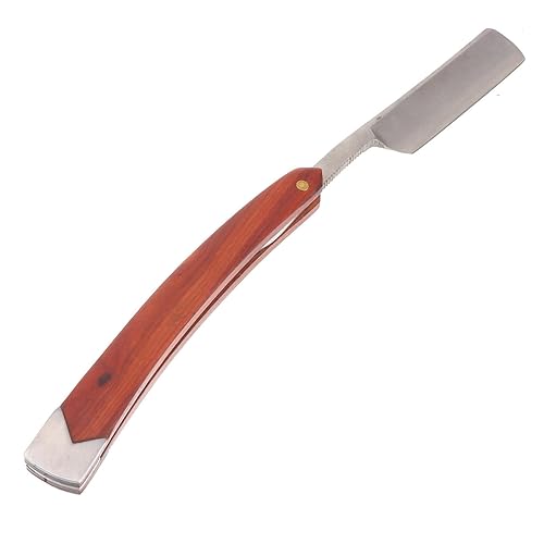 Miniatura 4 de Beaupretty Herramienta de afeitado manual de peluquería recta para hombres, mango ligero plegable para patillas de barba y aseo facial