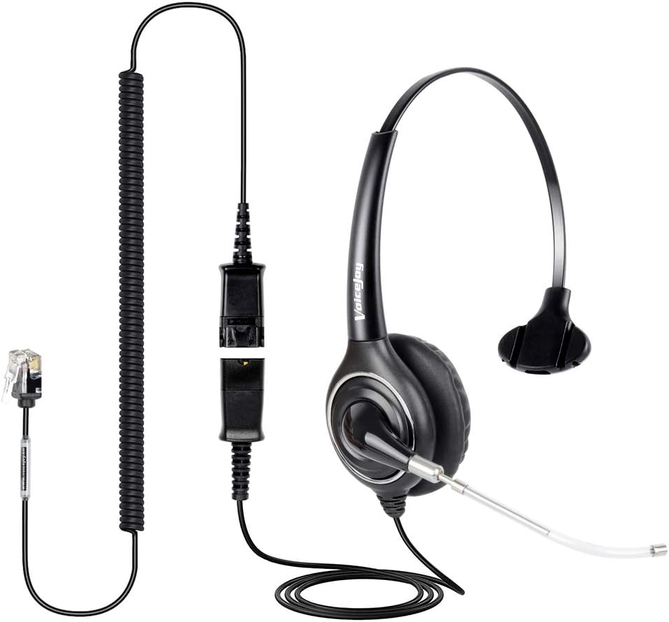 Replaceable Voice Tube Headset with Microphone RJ9 Plug for Cisco IP Phones 794X