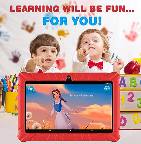 Contixo FBA-CA-V8-2-RED-NEW Kids Tablet V8, 7-Inch Hd, Ages 3-7, Toddler Tablet With Camera, Parental Control - Android 11, 16Gb, Wifi, Learning Tablet For Children, 50+ Disney Storybooks Apps And Kid-Proof Case thumb #6