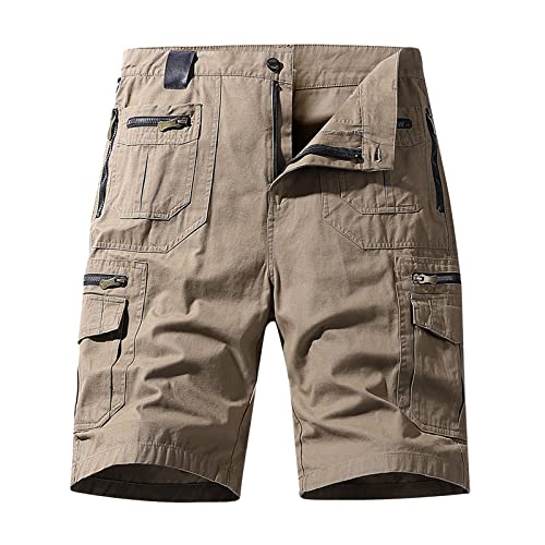 Short pantalon travail homme coupe ample casual avec poches cargo