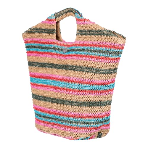 Image of Roxy Women's Beach Tote Bag | Travel | Vacation | Straw | Lightweight | Breathable