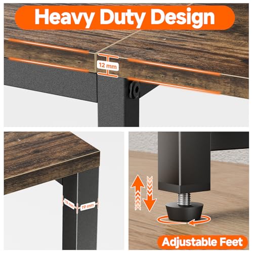 Petite table console multimédia ouverte pour studio moderne - 6
