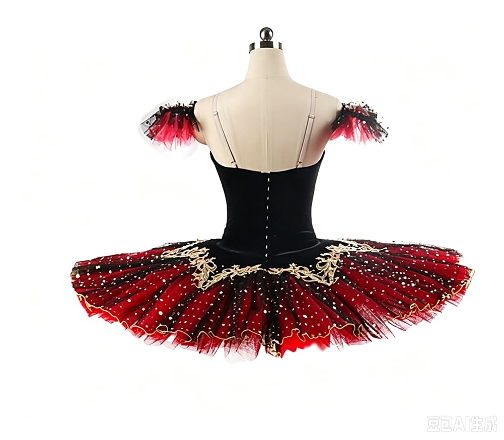 Ballett-Tutu-Rock für Mädchen, Schwanensee-Wettbewerbskleid, Tanzaufführungskleidung