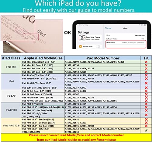 Image of DuraSafe Cases for iPad Pro 12.9 inch 6th 5th 4th Gen Printed Case A2436 MHNF3LL /A MHNG3LL /A MNXR3LL /A MNXT3LL /A A2378 MHNF3LL /A MHNG3LL /A A2229 MY2H2LL /A MY2J2LL /A A2461 MHNJ3LL /A - Flowers