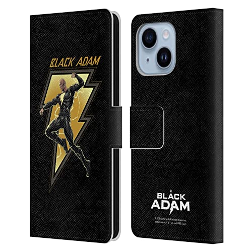 Étui Black Adam Apple iPhone 14 Plus en cuir Head Case Designs