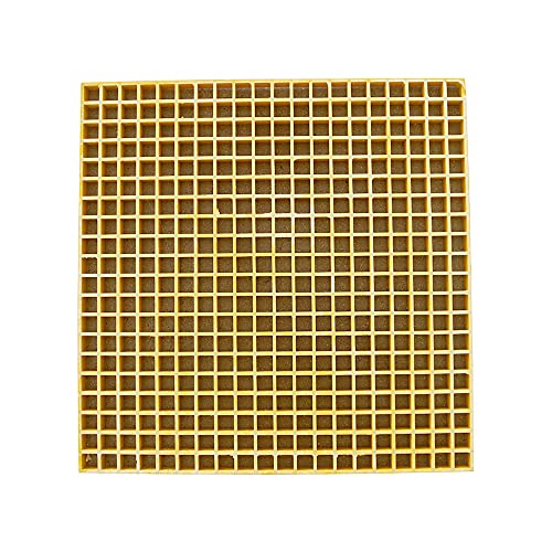 Rejilla FRP 2.6ft x 2.6ft para drenaje exterior amarilla miniatura 3