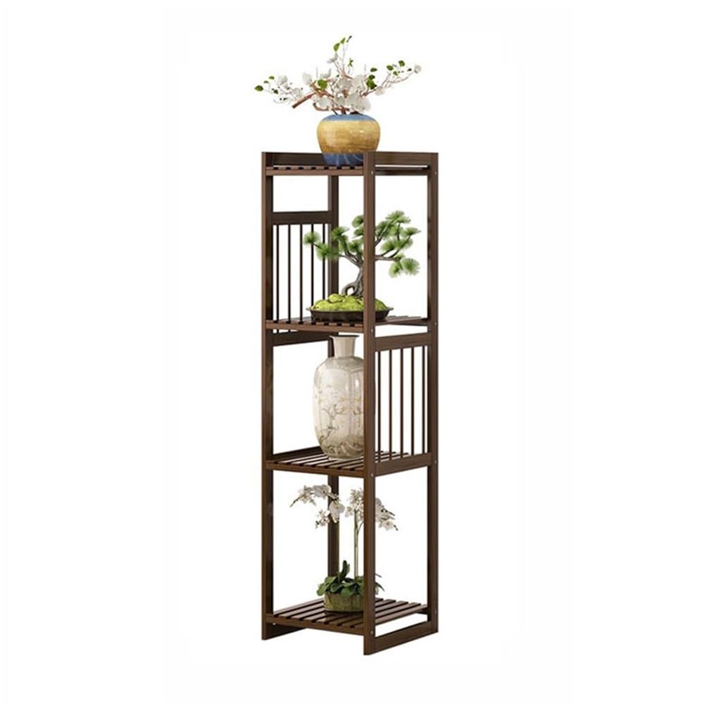 Kx9Lb8d Bonsai Base New Chinese Hollow Bonsai Rack, Indoor Outdoor Room Bamboo Planter Plant Arrangement Frame Plant Stand