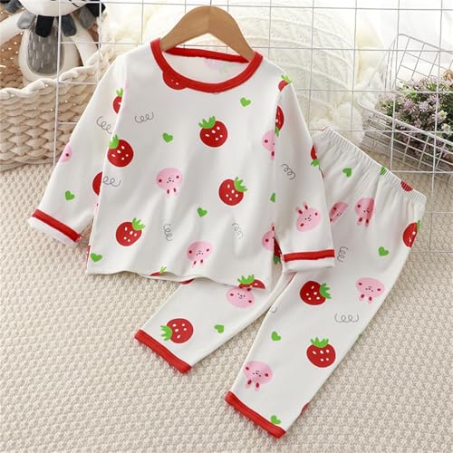 Kids 2 Piece 𝐏ajamas Toddler Boys Girls Dinosaur 𝐏𝐣𝐬 Long Sleeve Cotton 𝐒leepwear Cute Bunny Animals Graphic3