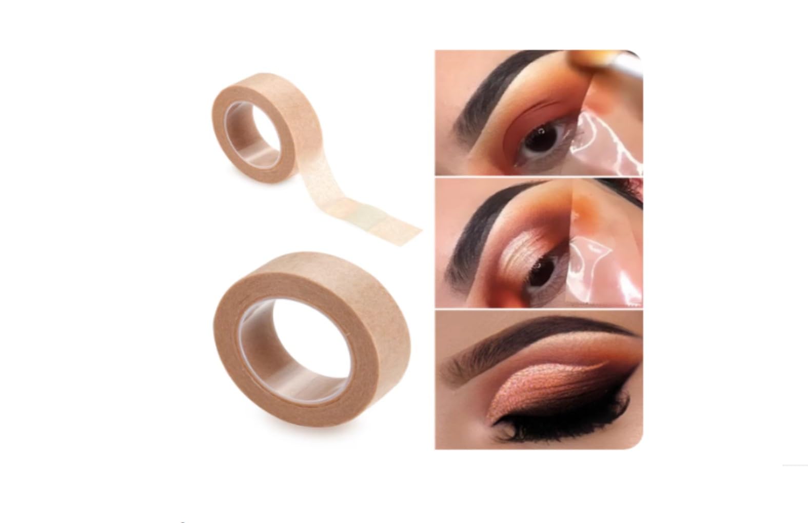 BHOOLU&GOOLU Double Eyelid Shaping Eyeshadow Protector Tape To Make Perfect Cresent Eye Look - 2 Rolls/Box-image-1