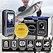 Portable Fish Finder Large HD Display Wireless Fish Finder, Fish Finders & Depth Finders for Boats with 147 feet Depth Detection Sensor, Rechargeable Castable Fish Finder Display Fish, Temp, Depth