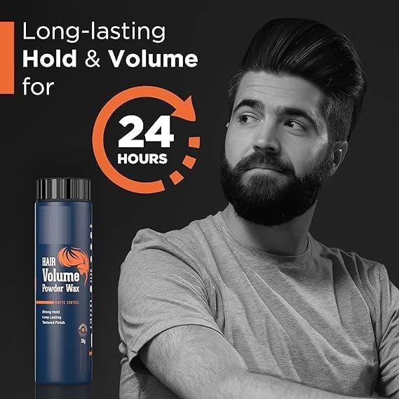 Hair Volumizing Powder Wax 20g For Strong Hold, Matte Finish Hair Styling Natural & Zero Toxin Hair Styling Powder,White