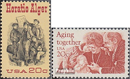 Prophila Collection Stati Uniti 1589,1591 (Completa Edizione) 1982 Horatio Alger, Altern (Francobolli per i Collezionisti)