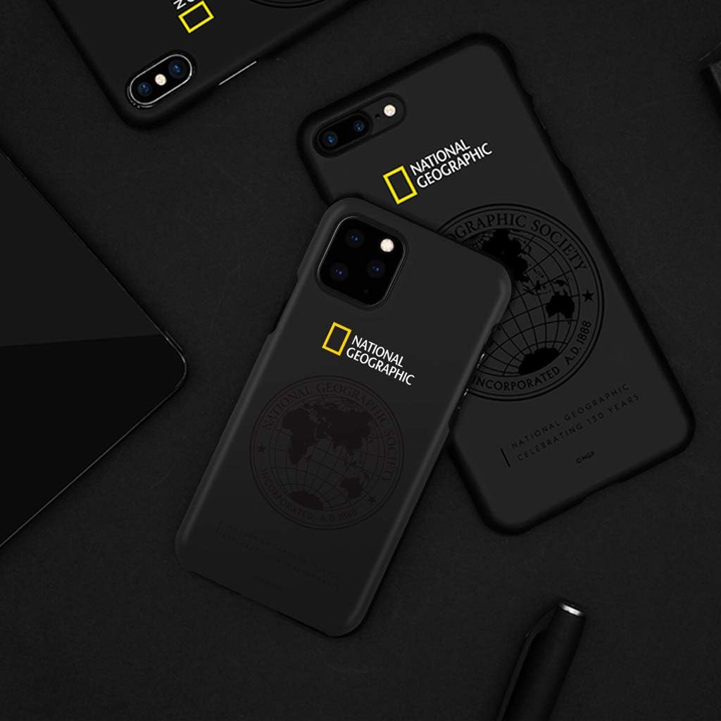 National Geographic NG17188i65R iPhone 11 Pro Max Case, Global Seal Slim Fit Case, Black, 6.5-Inch, iPhone Back Cover