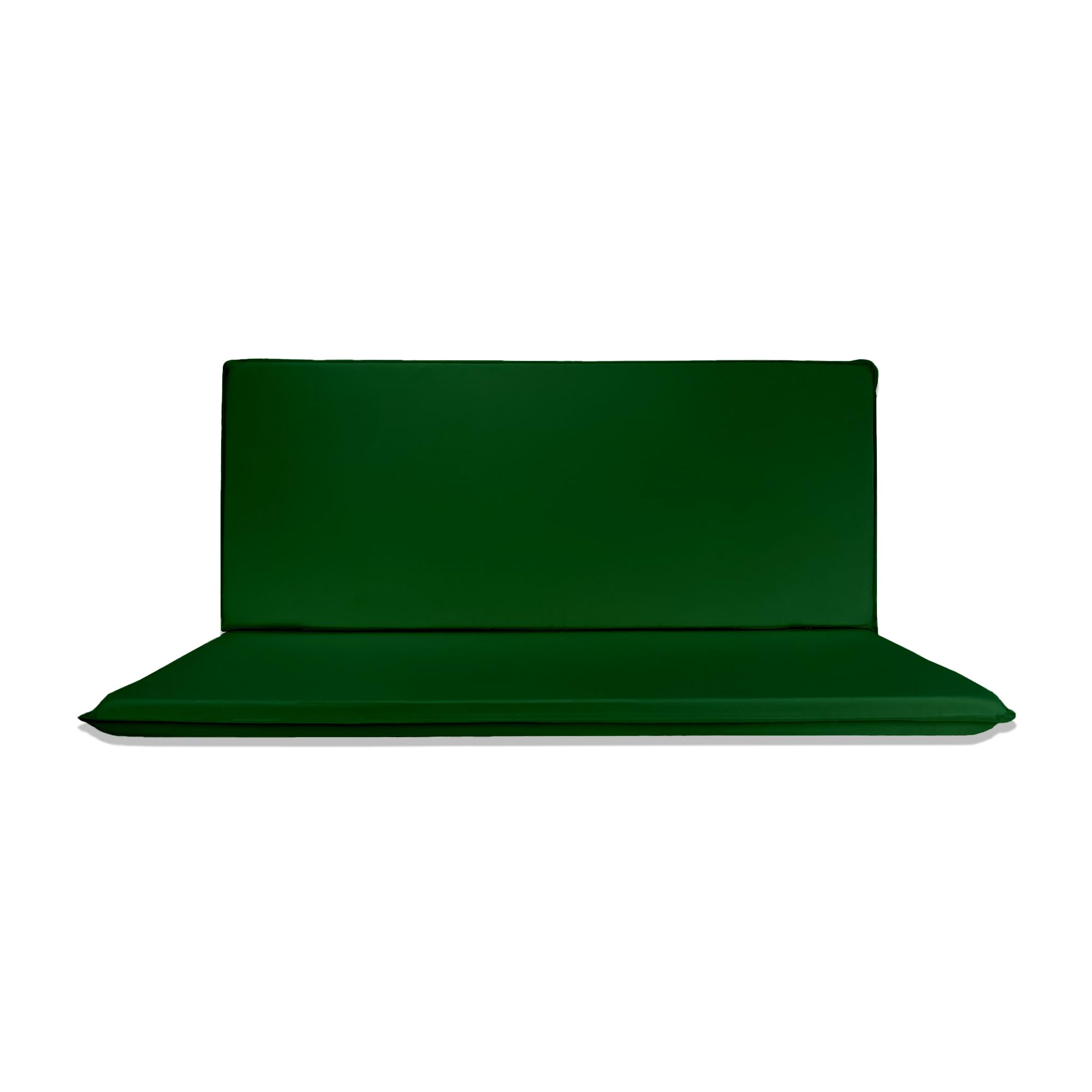 Il Tuo Artigiano Design Cuscino Idrorepellente per Dondolo da Giardino 3 Posti - Materassino Per Dondolo da Giardino made In Italy - Resistente ai raggi UV (Verde, 3 posti - 135x55 cm)