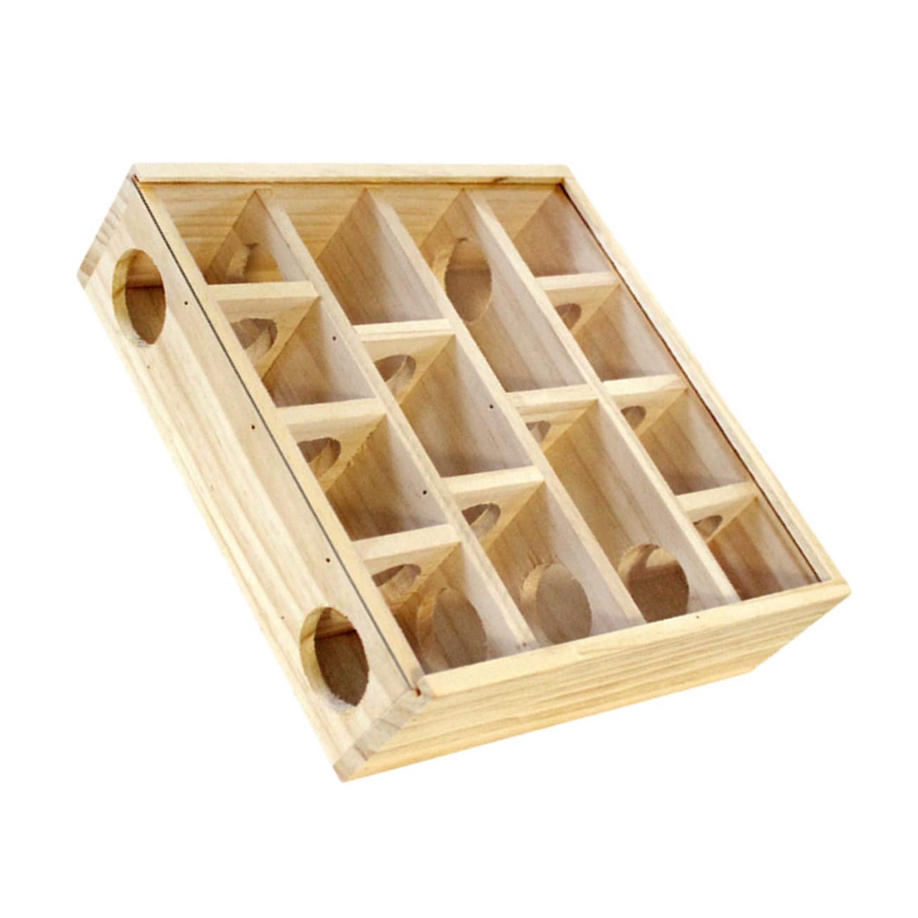 ibasenice Holz Labyrinthspielzeug für Hamster und Ratten, Mehr Stück