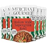 Merchant Gourmet Italian Supergrain Bowl with Freekeh, Haricot Beans, Courgette & Sundried Tomatoes - Meal for One, High in Protein & Fibre, 8 Plant Varieties (6x 220g)