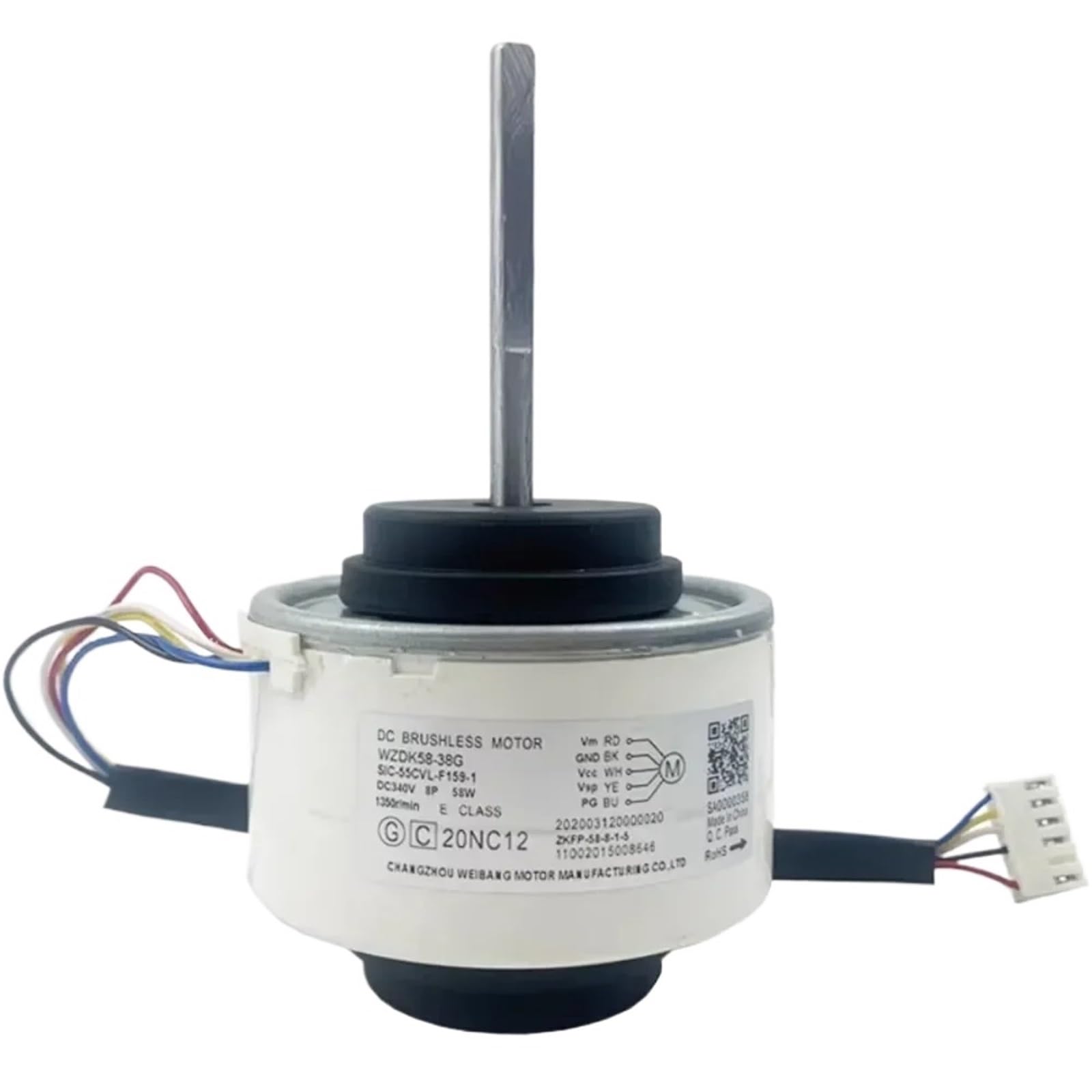EKFBQBGW for Conditioner Indoor Unit DC Fan electronic starter WZDK58-38G DC310V 58W 1350r/min SIC-55CVL-F159-1 Conditioning Parts