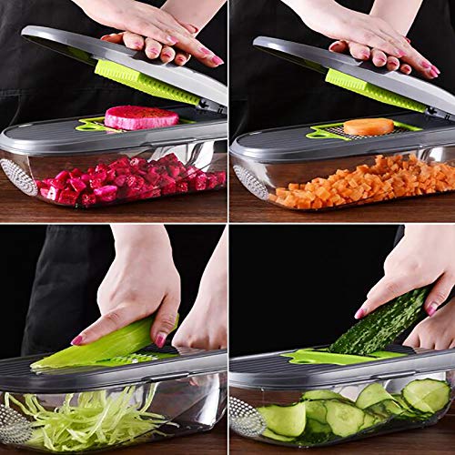 Cortadora manual multifunción para ensaladas y vegetales miniatura 4