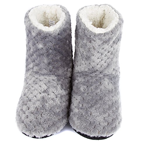 Leisureland Women's Fleece Lined Bootie Slippers2