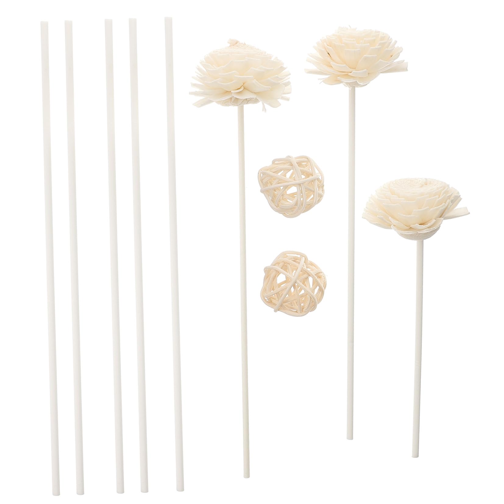 MAGICLULU 5 Boxen Flammenloser Aromatherapie-Stick Tragbare Aromablätter Aroma-Accessoire Bad Diffusor Für Ätherische Öle Ätherische Öle Für Diffuser Für Zuhause Stöcke Und Sepak Takraw Weiß