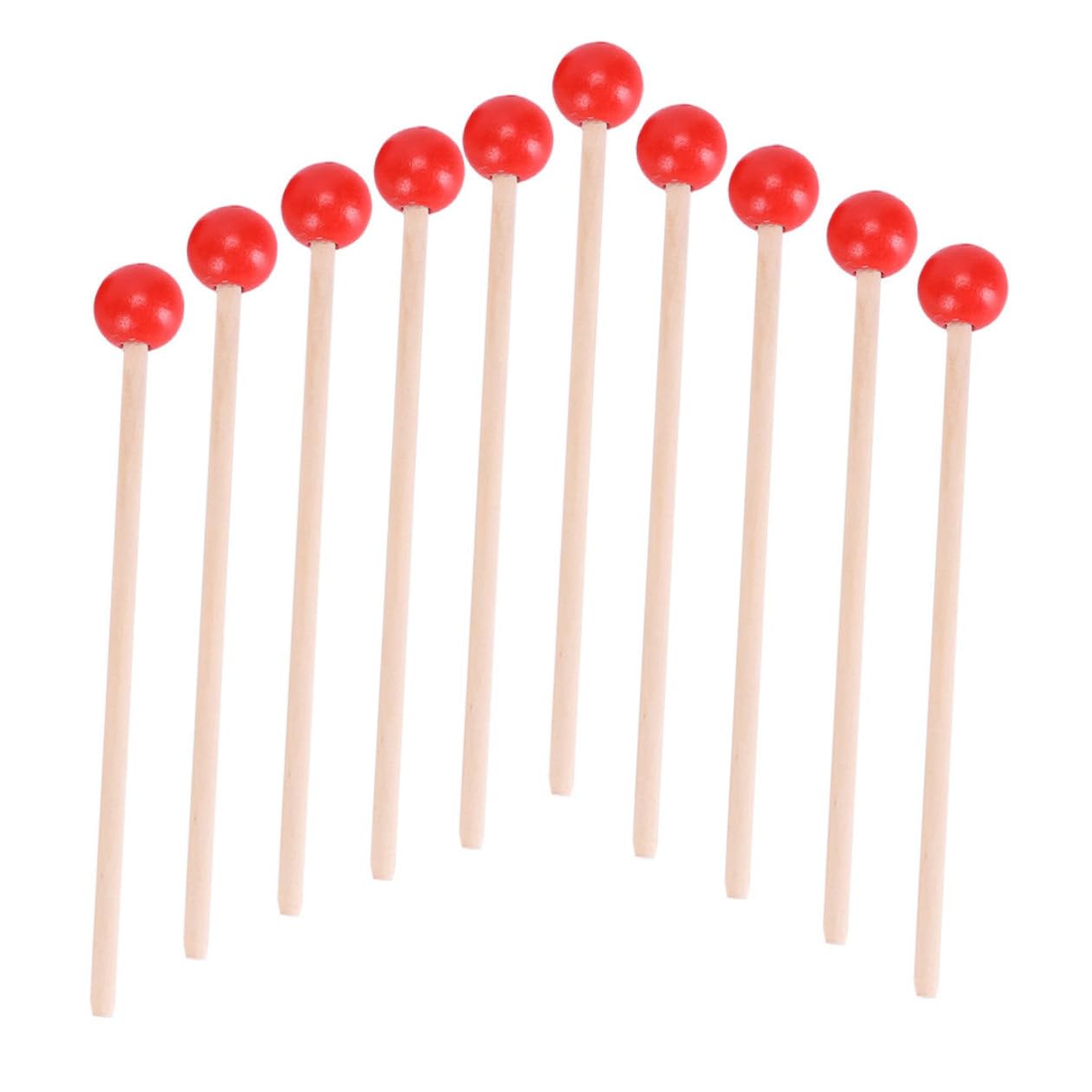Kisangel 15pcs Wooden Hammers Mallet for Creative Beating Drumsticks for Early Education for Hand Eye Coordination and Imagination Development