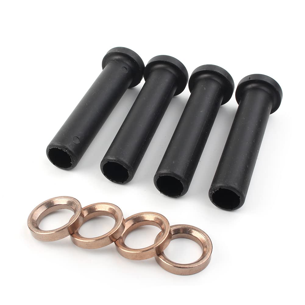 SIKUAI Kit di boccole lunghe per braccio di controllo della sospensione anteriore ATV per motocicletta, 8 pezzi per ATV Sportsman 500 1996-2002, nero