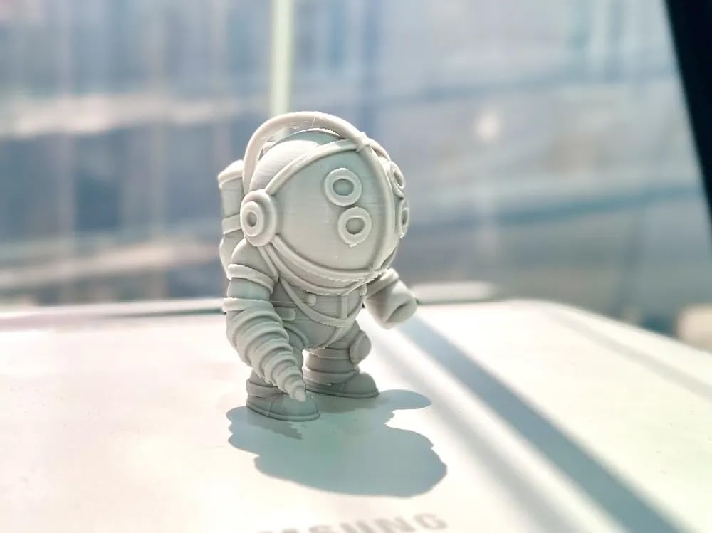 3D CRAFT Big Daddy Collectible Figure, Bioshock Inspired Gaming Character, White Miniature Statue 3