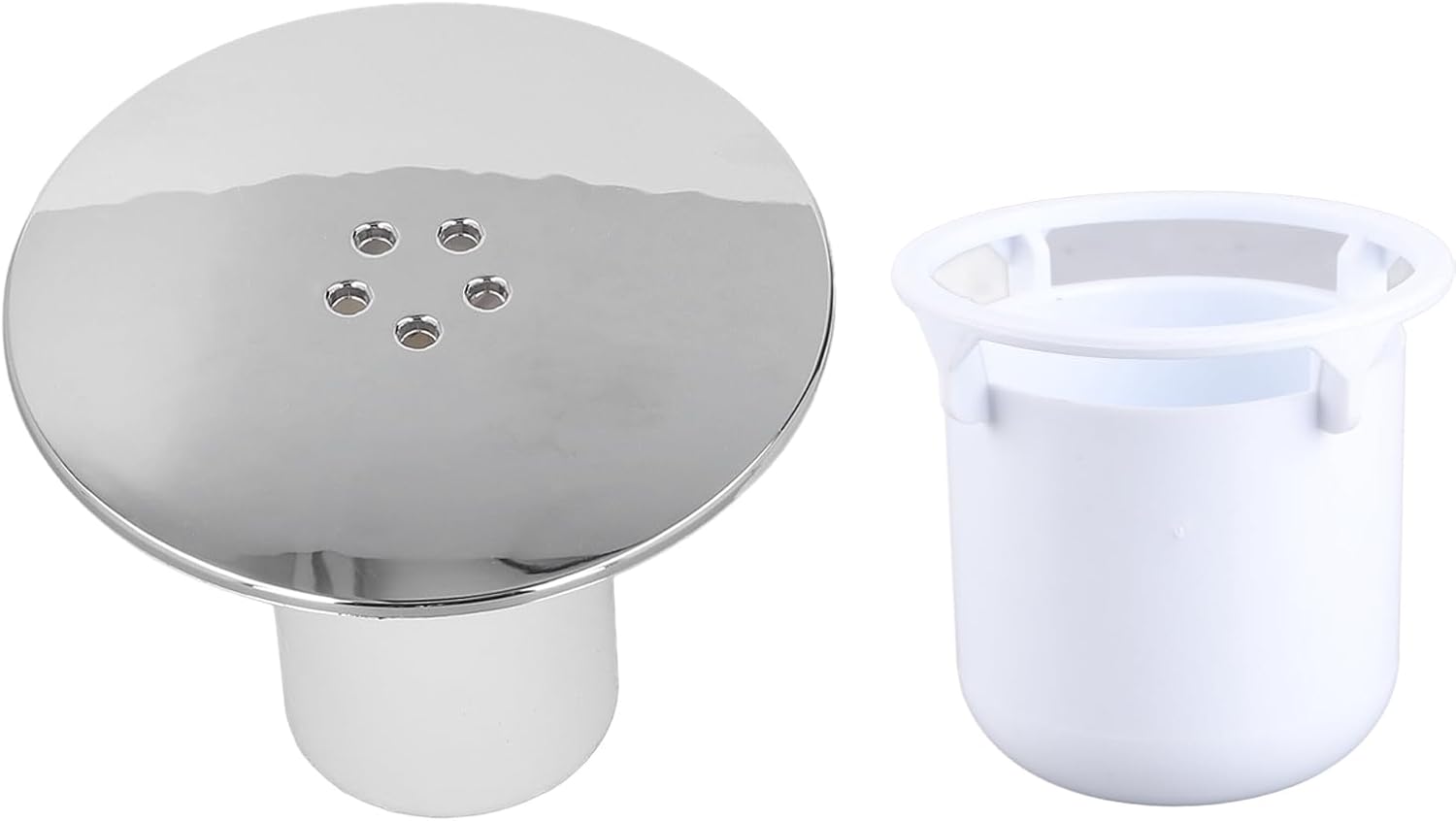Premium Shower Drain Cover Tray Waste Trap Plug Hole Replacement for Fast, Treatment, Bathroom Upgrade