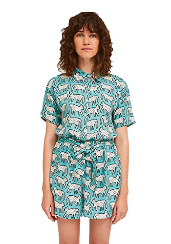 Mono print mujer con caída elegante y acabados de confección premium para ocasiones especiales