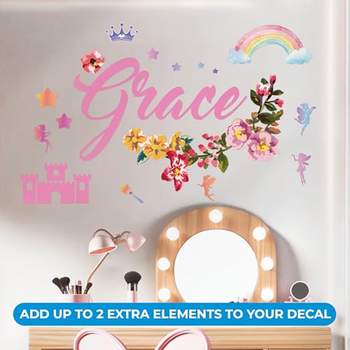 Vinilo decorativo personalizado de flores para pared miniatura 2