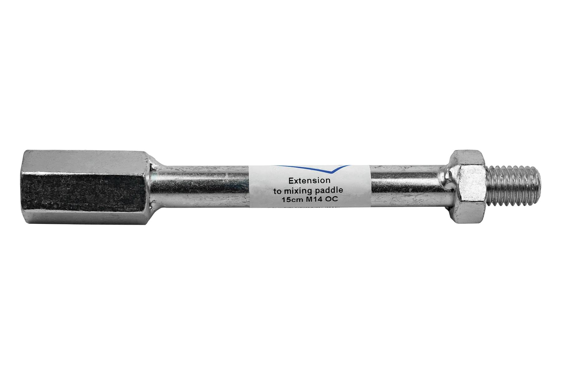 Toolty Professional Mixing Paddle Extension - M14 Thread - Galvanised Steel, Mixer, Whisk, Stirrer - Extension Bar - 150Mm - Diy - Tlty-1083