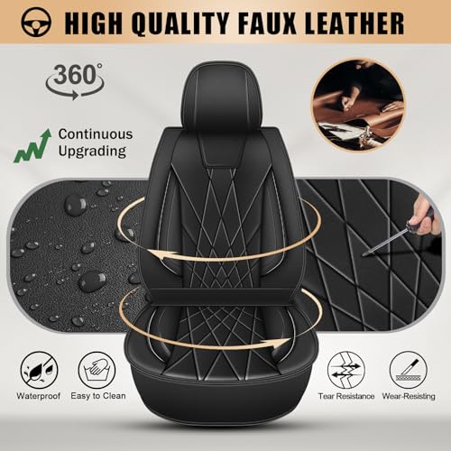 Housses de siège auto en cuir Ford Edge 2007-2024 - 5
