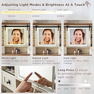 T4treamfarmhousemakeupvanitydeskwithslidingmirrorandlights42glasstabletopvanitytablewith2drawersshelvesrusticbigvanitysetforbedroomstoolincludedantiquewhite Urban Country Home Decor T4tream farmhouse makeup vanity desk with sliding mirror and lights 42 glass tabletop vanity table with 2 drawers shelves rustic big vanity set for bedroom stool included antique white urban country home decor