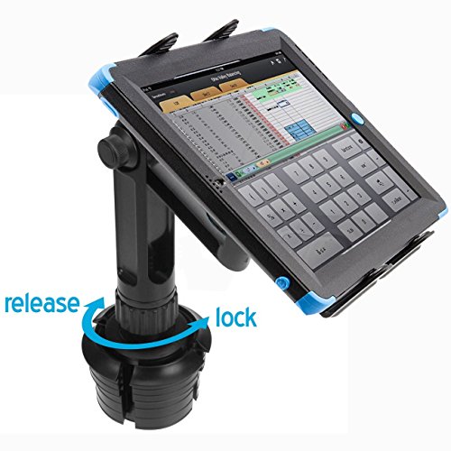 Chargercity Xtreme Tablet Drinks Beverage Cup Holder Mount W/10Inch Long Arm & 360º Swivel Adjust For All 7"-12" Screen Tablet Like Apple Ipad Pro Air Mini Samsung Galaxy Tab Surface Pro/Book #TOP1