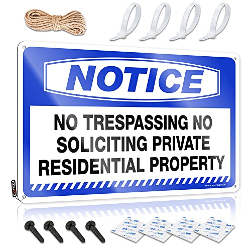 Placa de propiedad privada para evitar intrusos en casa 30x40cm